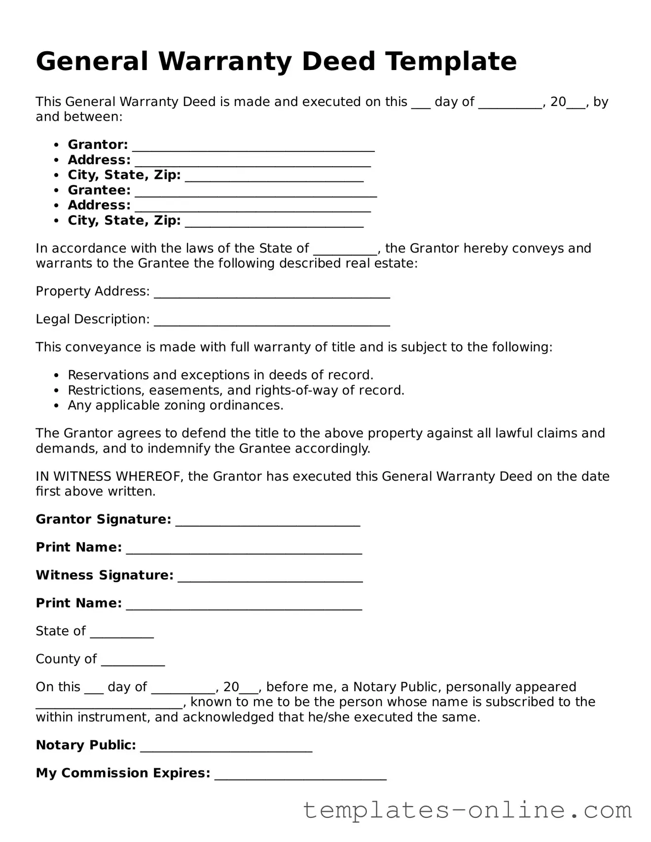 Attorney-Verified Deed Template