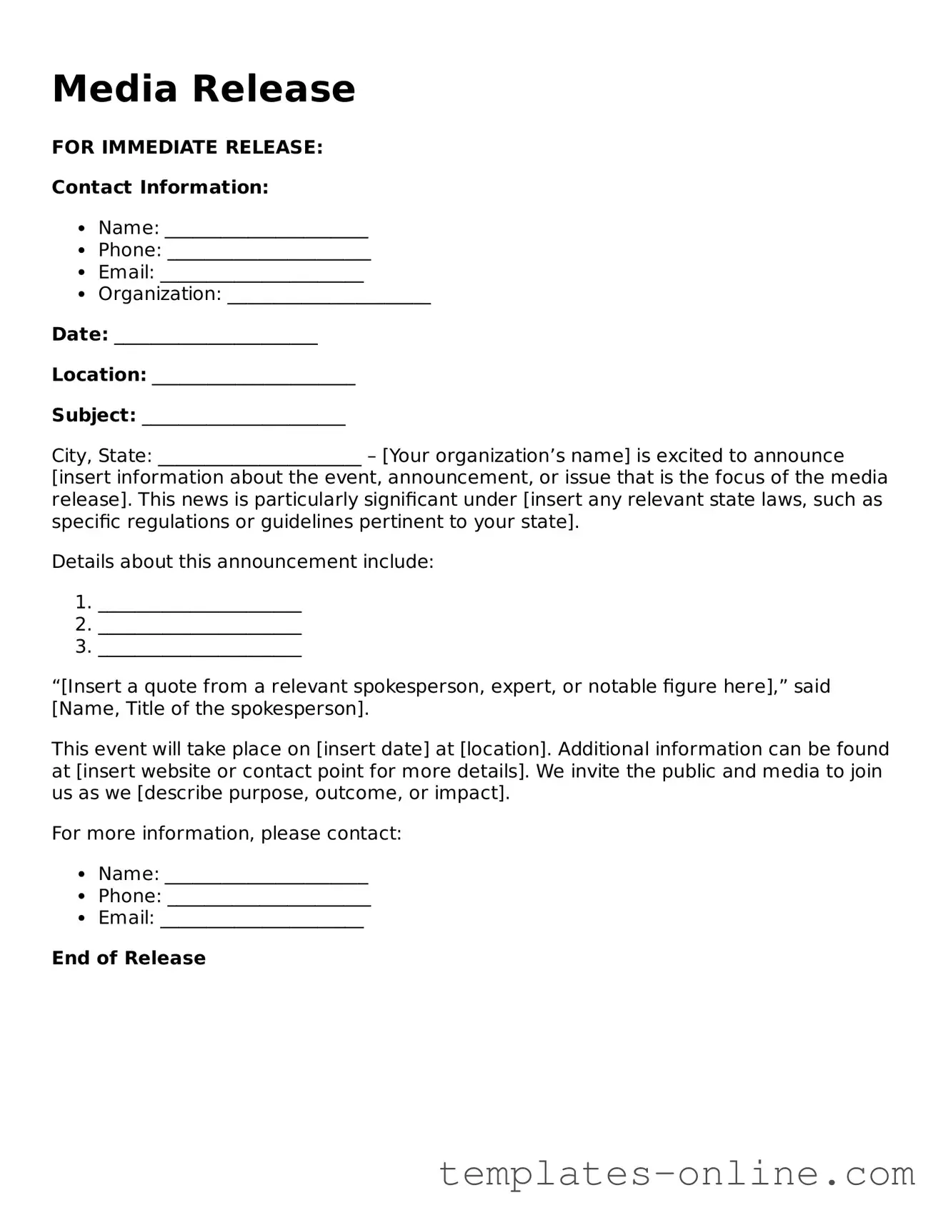 Attorney-Verified Media Release Template