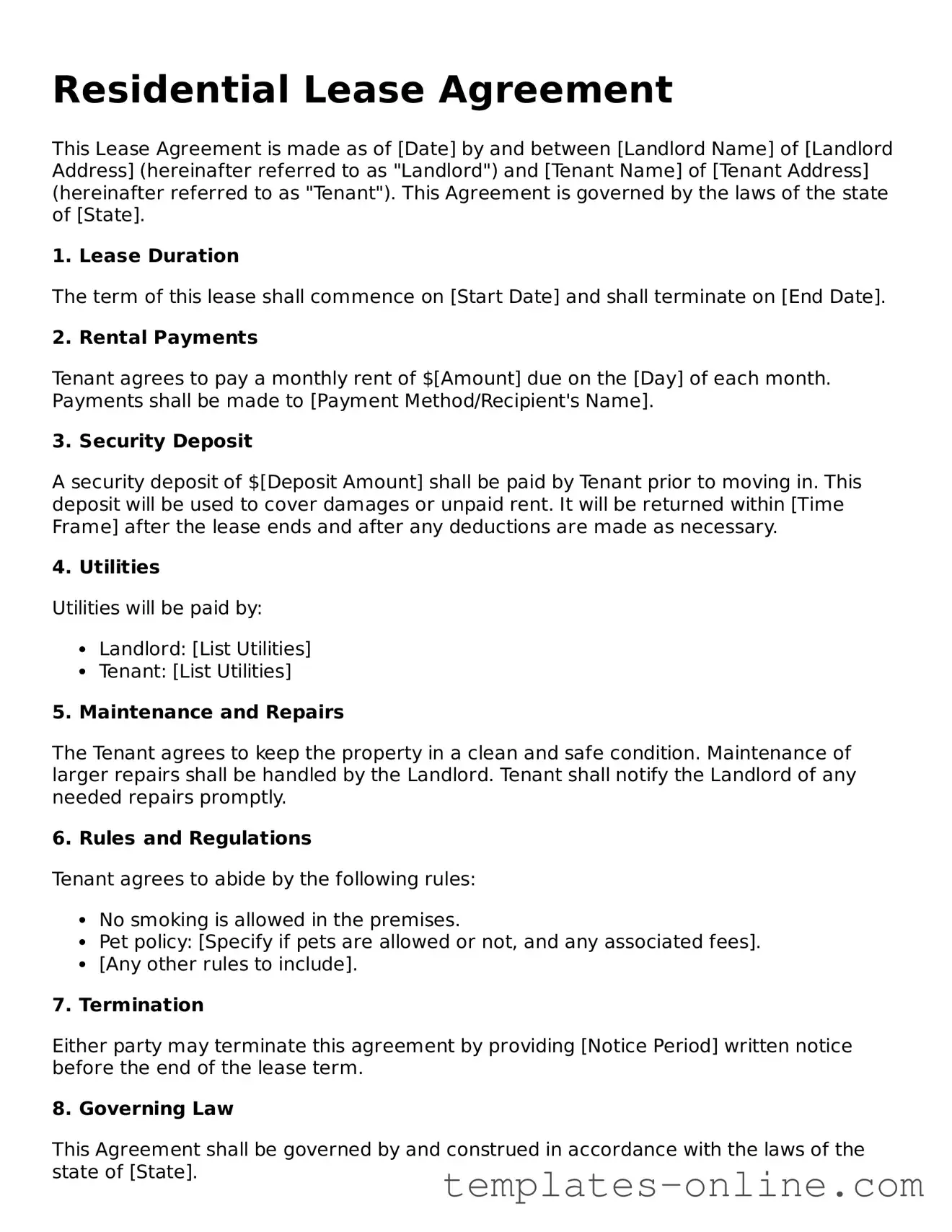 Attorney-Verified Lease Agreement Template