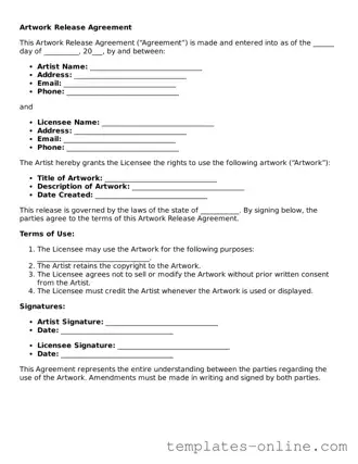 Attorney-Verified Artwork Release Template