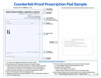 Prescription Pad Template