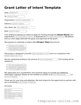 Attorney-Verified Grant Letter of Intent Template