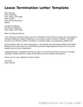 Attorney-Verified Lease Termination Letter Template