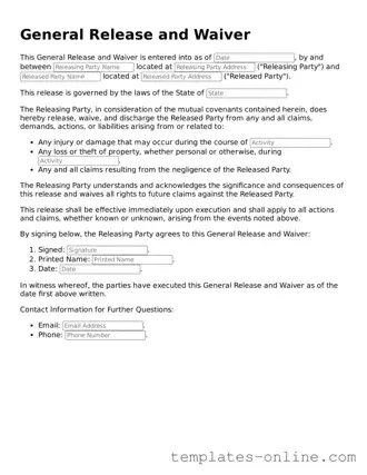 Attorney-Verified General Release and Waiver Template