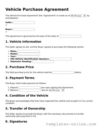 Attorney-Verified Vehicle Purchase Agreement Template