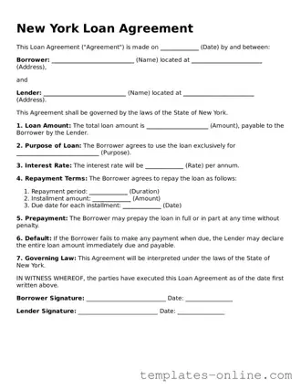 Valid  Loan Agreement Template for New York