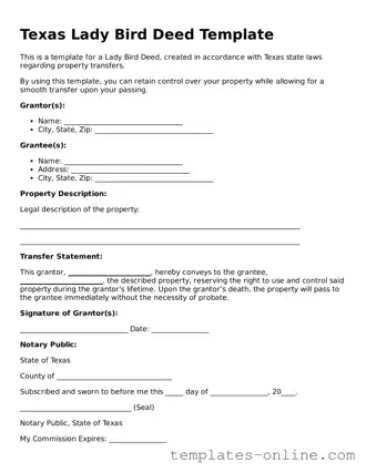 Valid  Lady Bird Deed Template for Texas